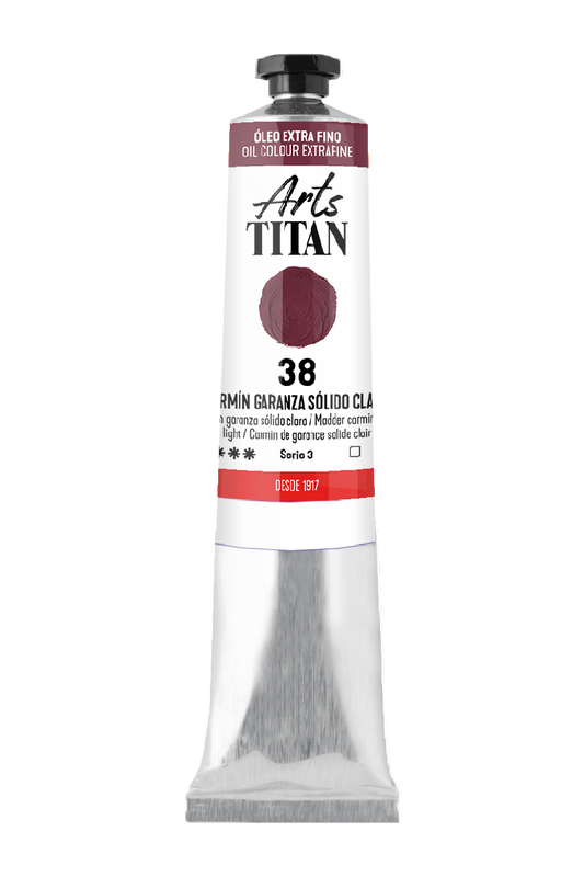 Titan Oleo ExtraFino 20ml Serie 3 Carmín Garanza Sólido Claro 38