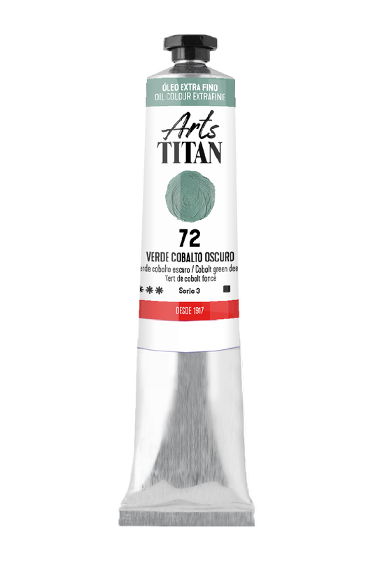 Titan Oleo ExtraFino 20ml Serie 3 Verde Cobalto Oscuro 72