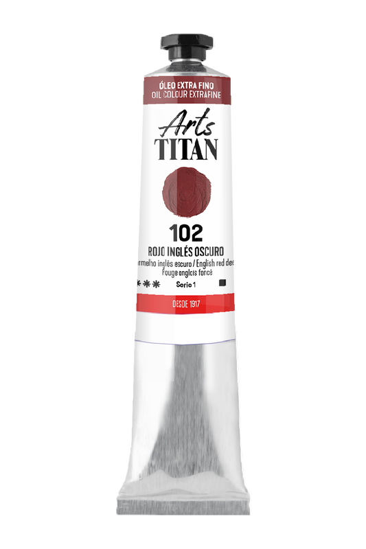 Titan Oleo ExtraFino 20ml Serie 1 Rojo Ingles Oscuro 102