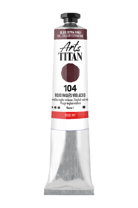 Titan Oleo ExtraFino 20ml Serie 1 Rojo Ingles Violáceo 104