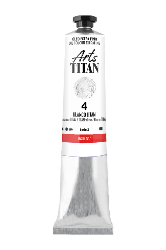 Titán Óleo ExtraFino 60ml Serie 2 Número 4 Color Blanco Titan