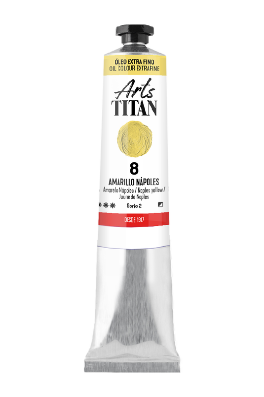 Titan Extrafeines Öl 60ml Serie 2 Anzahl 8 Farbe Neapelgelb