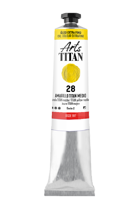 Titan Extrafeines Öl 60ml Serie 2 Nummer 28 Farbe Titan Yellow Medium