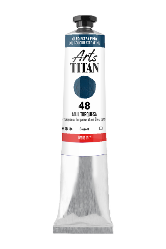 Titán Óleo ExtraFino 60ml Serie 3 Número 48 Color Azul Turquesa