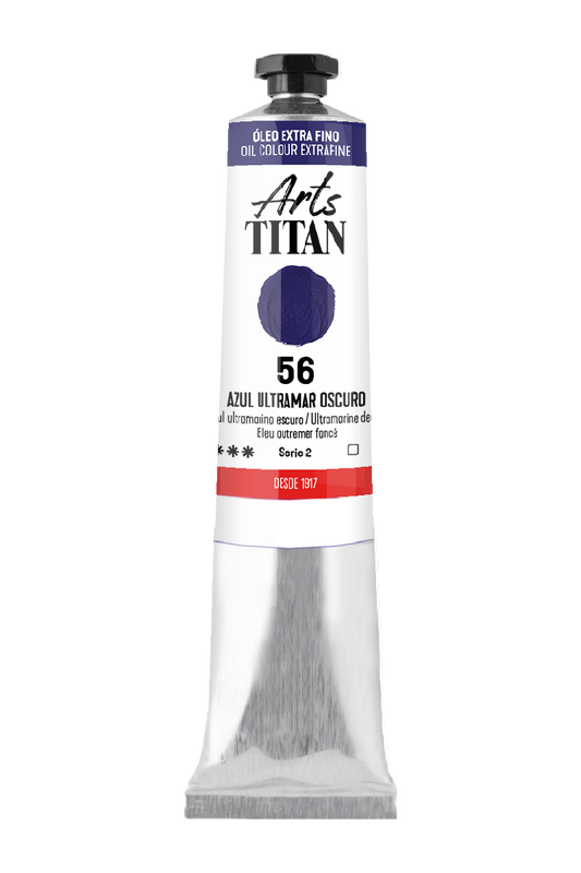 Titán Óleo ExtraFino 60ml Serie 2 Número 56 Color Azul Ultramar Oscuro