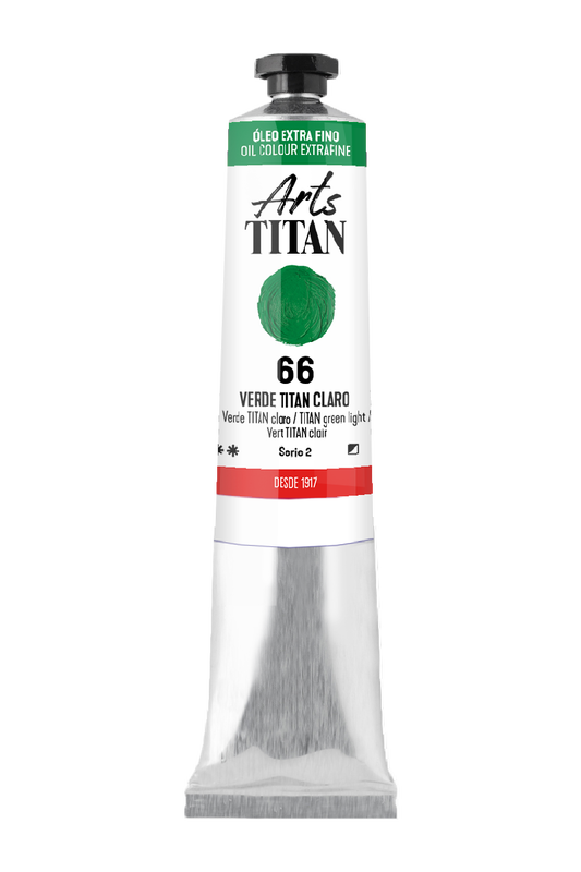 Titán Óleo ExtraFino 60ml Serie 2 Número 66 Color Verde Claro Titan