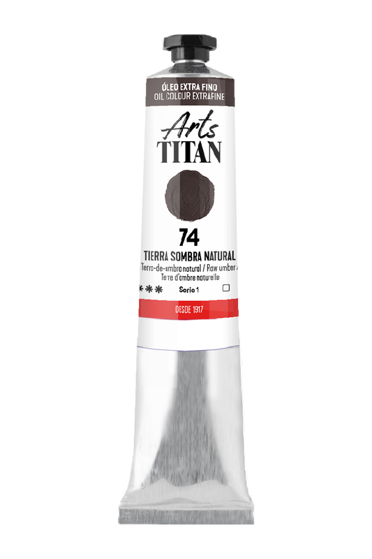 Titán Óleo ExtraFino 60ml Serie 1 Número 74 Color Tierra Sombra Natural