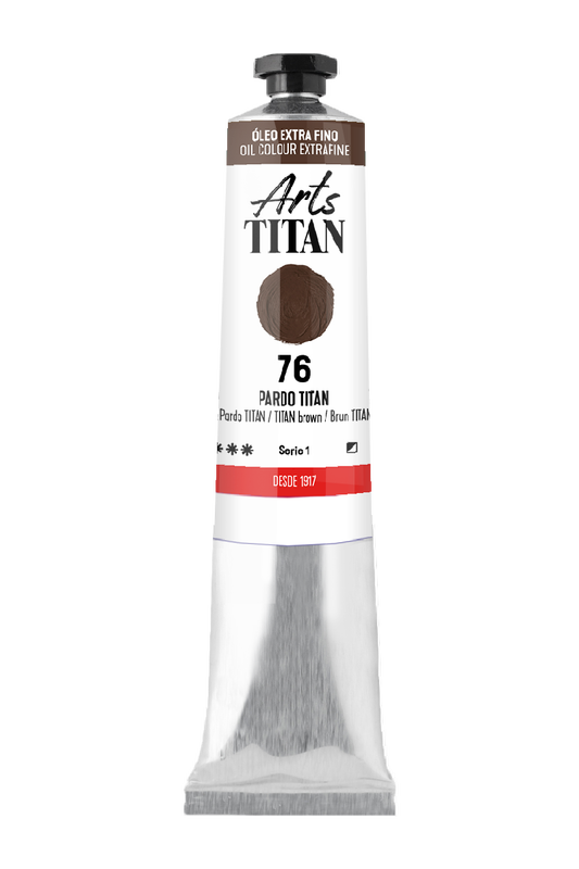 Titán Óleo ExtraFino 60ml Serie 1 Número 76 Color Pardo Titan