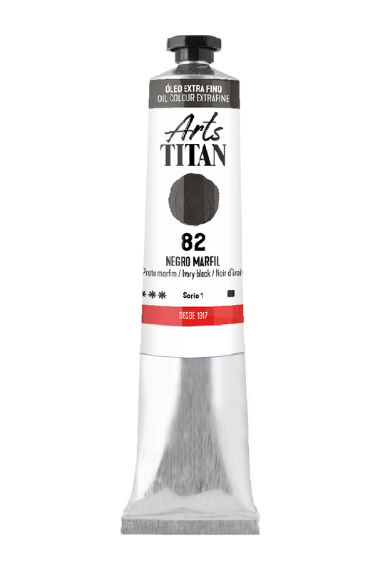 Titán Óleo ExtraFino 60ml Serie 1 Número 82 Color Negro Marfil