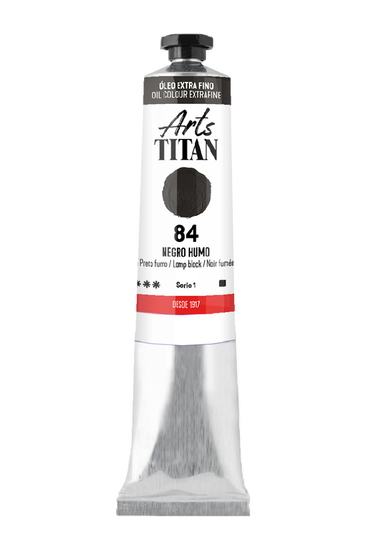 Titán Óleo ExtraFino 60ml Serie 1 Número 84 Color Negro Humo