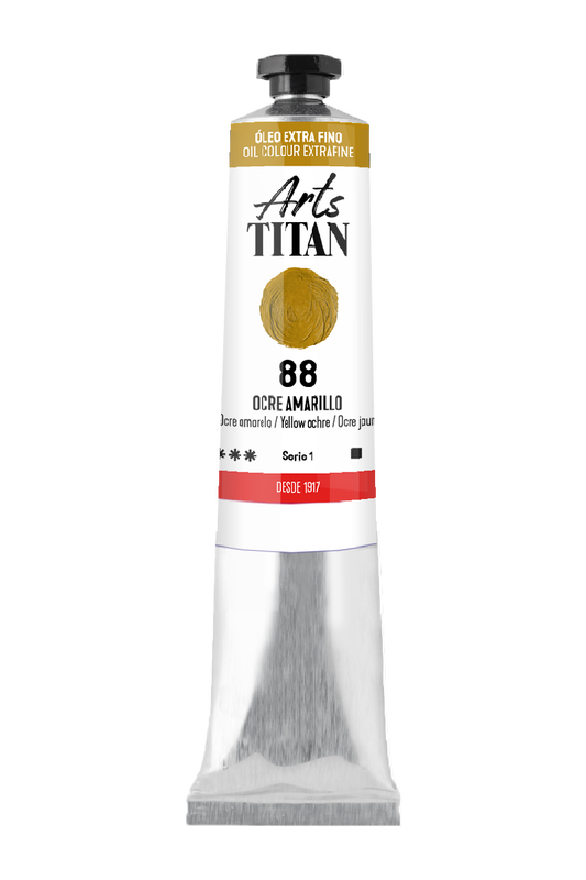 Titán Óleo ExtraFino 60ml Serie 1 Número 88 Color Ocre Amarillo