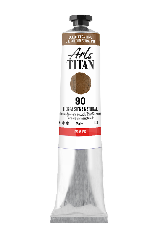 Titán Óleo ExtraFino 60ml Serie 1 Número 90 Color Tierra Siena Natural