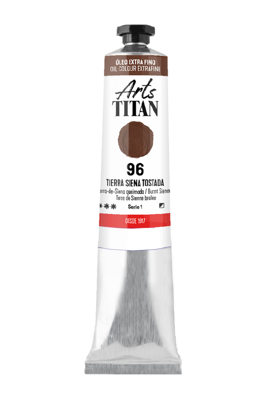 Titán Óleo ExtraFino 60ml Serie 1 Número 96 Color Tierra Siena Tostada