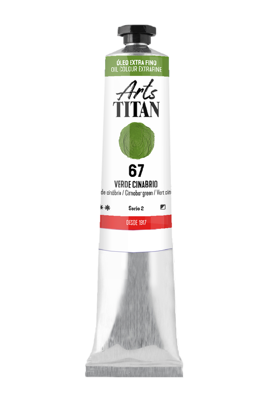 Titán Óleo ExtraFino 60ml Serie 2 Número 67 Color Verde Cinabrio