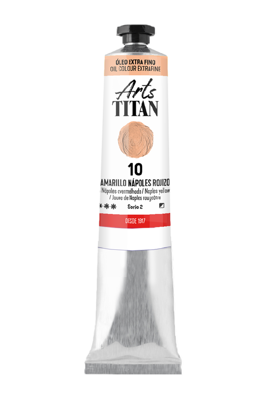 Titán Óleo ExtraFino 200ml Serie 2 Número 10 Color Amarillo Nápoles Rojo