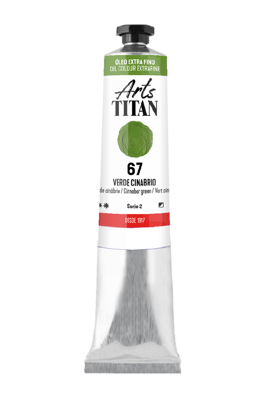 Titán Óleo ExtraFino 200ml Serie 2 Número 67 Color Verde Cinabrio