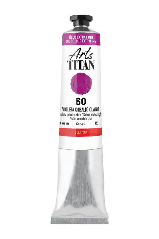 Titán Óleo ExtraFino 60ml Serie 6 Número 60 Color Violeta Cobalto Claro