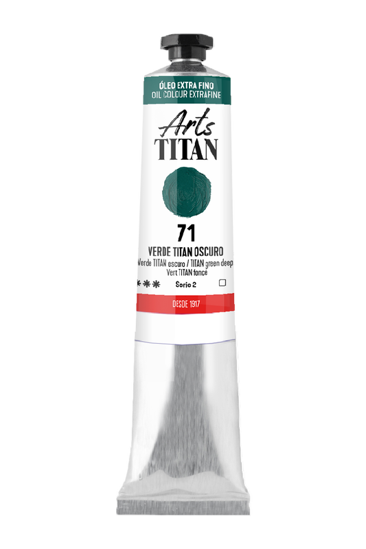 Titán Óleo ExtraFino 60ml Serie 2 Número 71 Color Verde Oscuro Titan