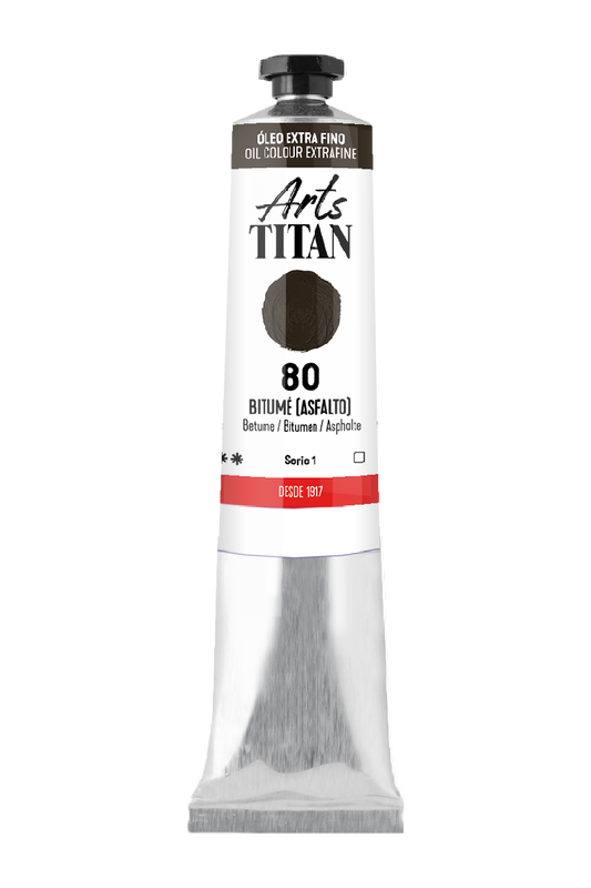 Titán Óleo ExtraFino 60ml Serie 1 Número 80 Color Bitume