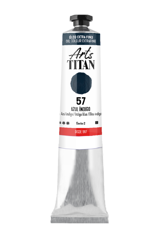 Titán Óleo ExtraFino 200ml Serie 2 Número 57 Color Azul Indigo