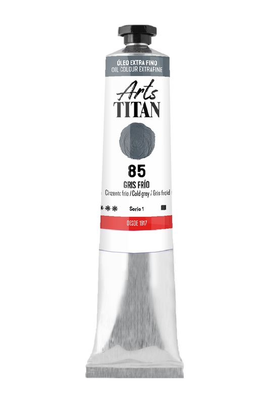 Titán Óleo ExtraFino 60ml Serie 1 Número 85 Color Gris Frio