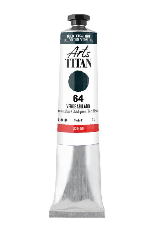 Titán Óleo ExtraFino 60ml Serie 2 Número 64 Color Verde Azulado