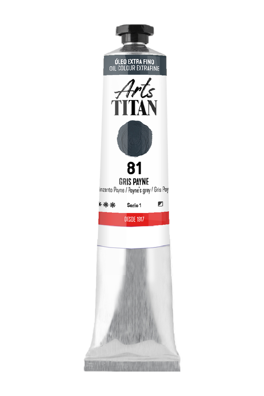Titán Óleo ExtraFino 60ml Serie 1 Número 81 Color Gris Payne