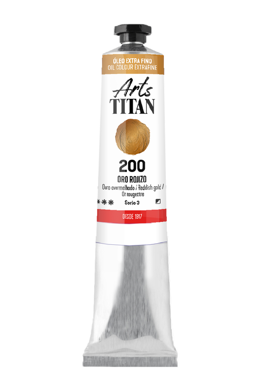 Titán Óleo ExtraFino 60ml Serie 3 Número 200 Color Oro Metalizado Rojizo