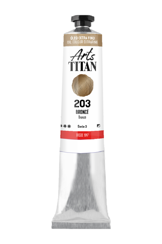 Titán Óleo ExtraFino 60ml Serie 3 Número 203 Color Bronce Metalizado
