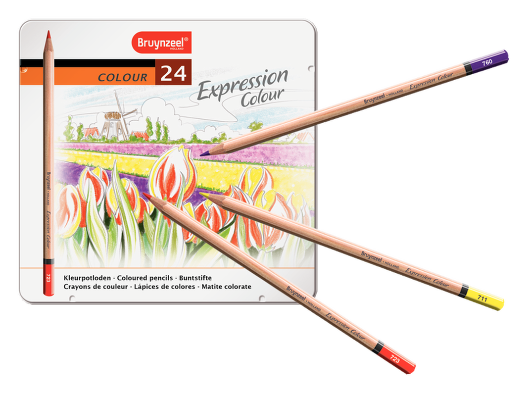 Bruynzeel Box of 24 colored pencils Expression Colour