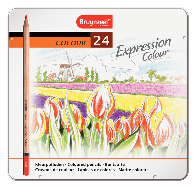 Bruynzeel Box of 24 colored pencils Expression Colour