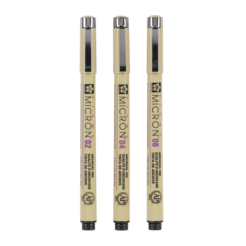 Sakura Talens 3er-Set Micron-Marker 3 Fineliner