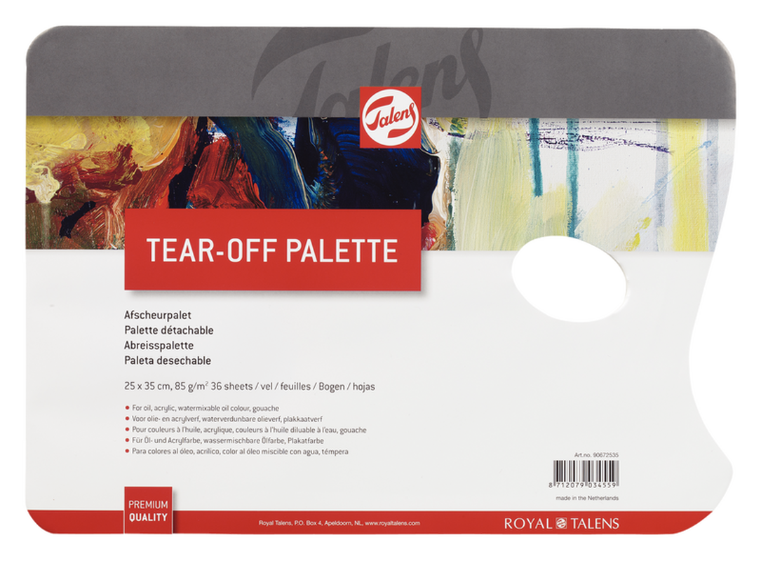 Talens Paleta de papel desechable 85gr 36 Hojas 25x35cm