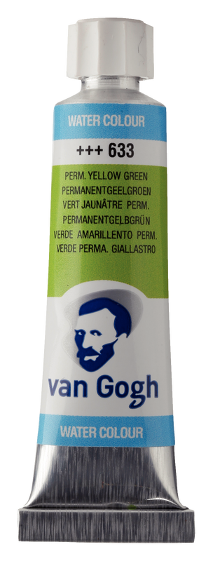 Van Gogh Aquarelltube 10 ml Nº 633 Farbe Permanentes gelbliches Grün