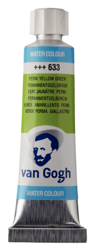 Van Gogh Watercolor Tube 10 ml Nº 633 Color Yellowish Green Permanent