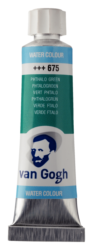 Van Gogh Aquarelltube 10 ml Nº 675 Farbe Phthalo Green