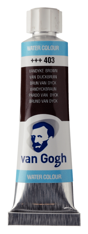 Van Gogh Aquarelltube 10 ml Nº 403 Farbe Braun Van Dyck