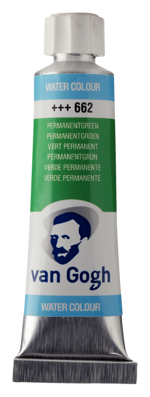 Van Gogh Aquarelltube 10 ml Nº 662 Farbe Permanent Grün