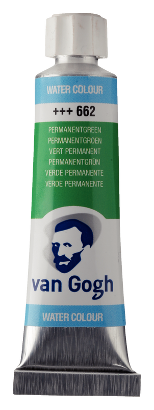 Van Gogh Acuarela Tubo 10 ml Nº 662 Color Verde Permanente