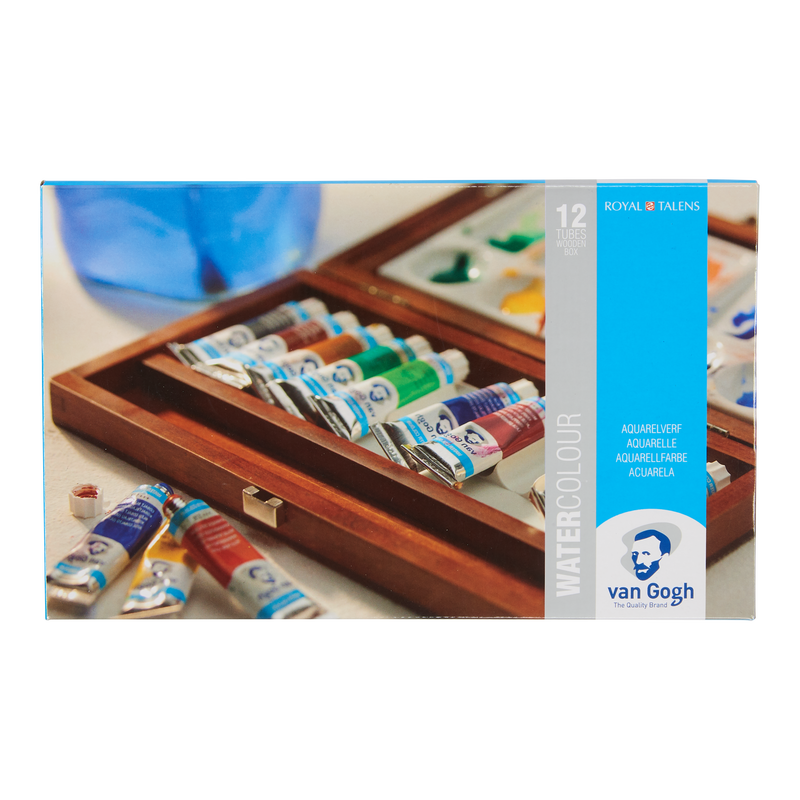 Van Gogh Caja de Acuarelas Madera 12 Tubos de 10 ml