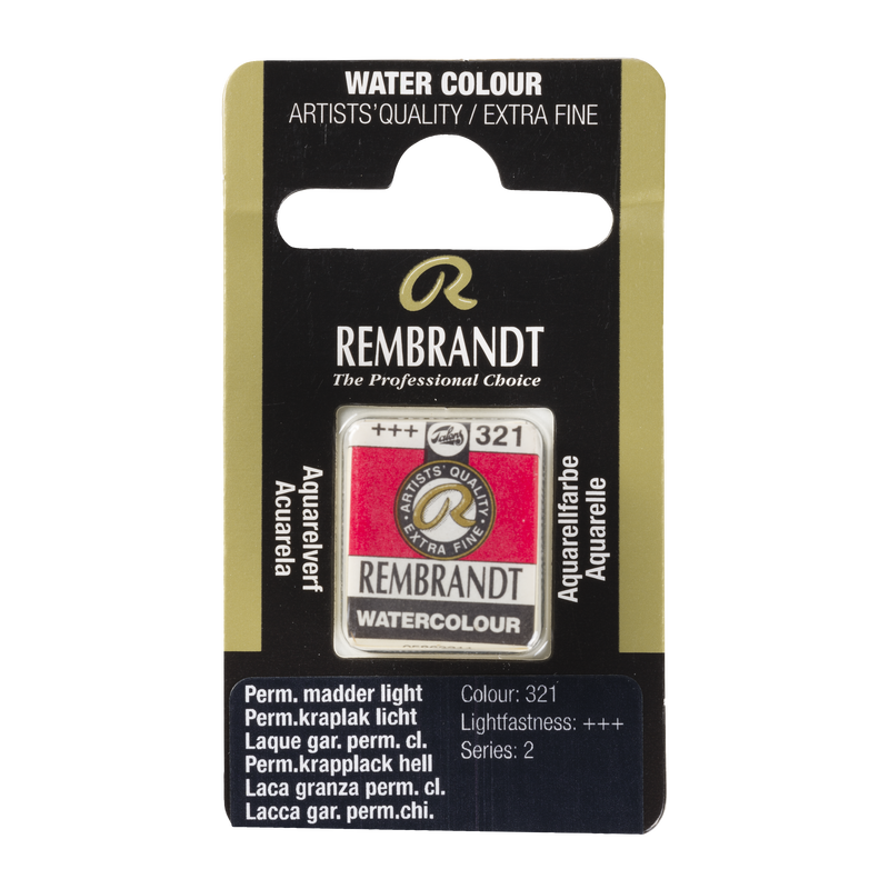 Aquarell Rembrandt Aquarelltopf 1/2 Godet Serie 2 Nr. 321 Permanent Permanent Light Chalk Lacquer Farbe