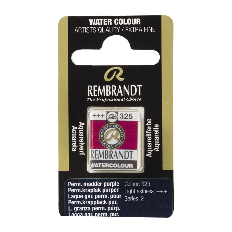 Aquarell Rembrandt Aquarelltopf 1/2 Godet Serie 2 Nr. 325 Farbe Permanent Lila Kreide Lack