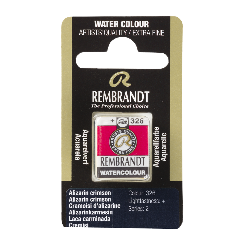 Aquarell Rembrandt 1/2 Godet Aquarelltopf 1/2 Godet Serie 2 Nr. 326 Karminlackfarbe