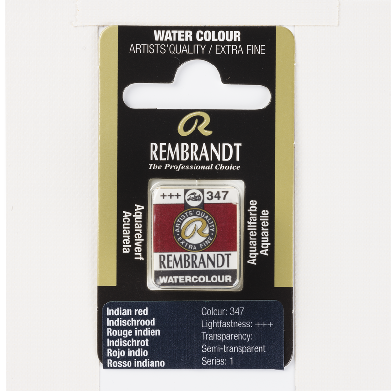 Aquarell Rembrandt 1/2 Godet Aquarelltopf 1/2 Godet Serie 1 Nr. 347 Indischrot