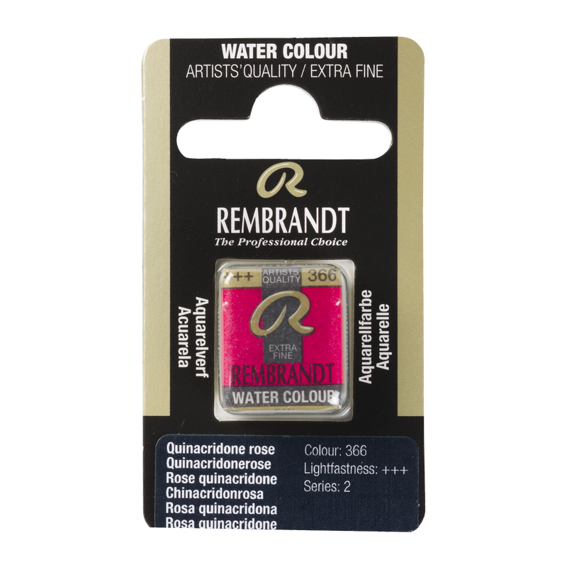 Aquarell Rembrandt Aquarelltopf 1/2 Godet Serie 2 Nr. 366 Farbe Rosa Quinacridone