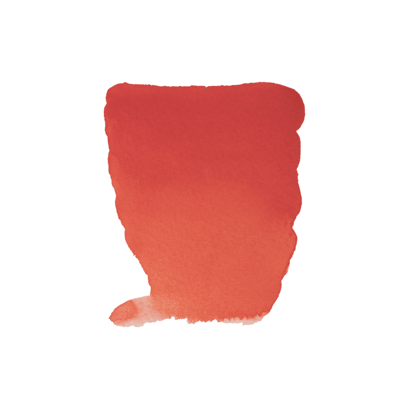 Watercolor Rembrandt 1/2 Godet Watercolor No. 377 Permanent Red Medium