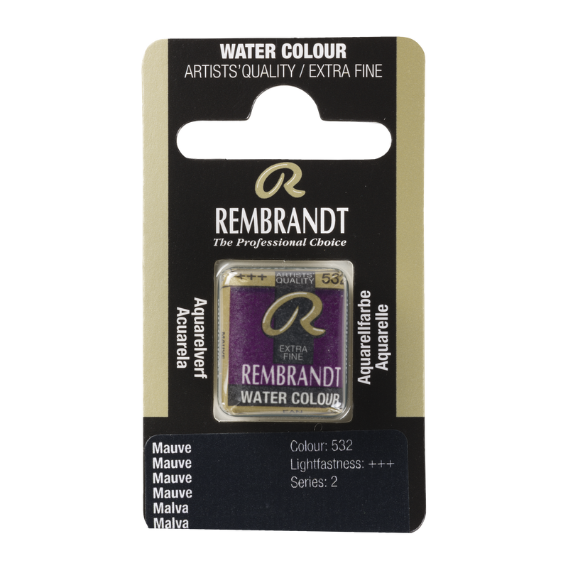 Acuarela Rembrandt Pastilla 1/2 Godet Serie 2 Nº 532 Color Malva