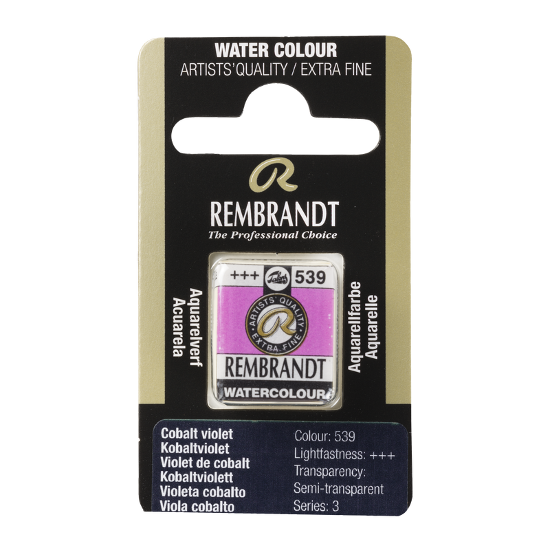 Aquarell Rembrandt Aquarelltopf 1/2 Godet Serie 3 Nr. 539 Farbe Violett Kobalt