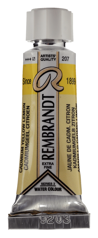 Rembrandt Acuarela Tubo 5 ml Serie 3 Nº 207 Color Amarillo Cadmio Limón