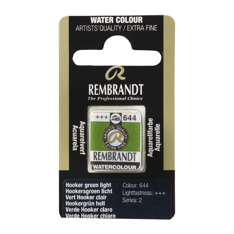 Aquarell Rembrandt Aquarellpinsel 1/2 Godet Serie 2 Nr. 644 Farbe Light Hooker Green